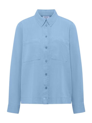 Cecil Langarmbluse in cloud blue