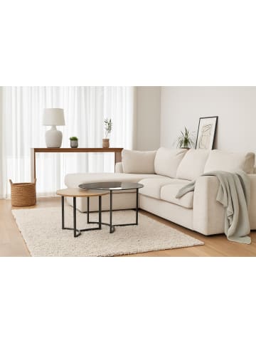 möbel-direkt Couchtisch 2teilig Melanie in schwarz