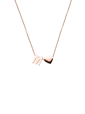 PURELEI Kette Letter Heart Rosegold