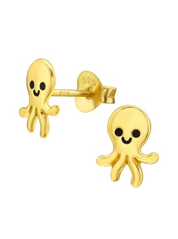 Alexander York Ohrstecker OKTOPUS in Gold, 2-tlg.