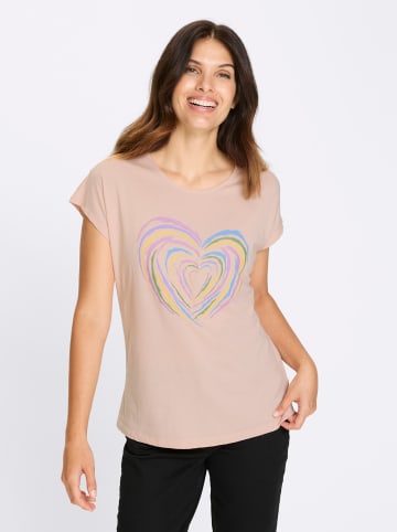 Sieh an! Kurzarmshirt in puder-orchidee