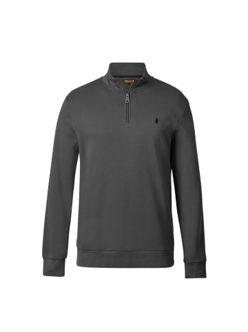 MCS Sweatshirt mit Halbreißverschluss Clement in Iron Gate