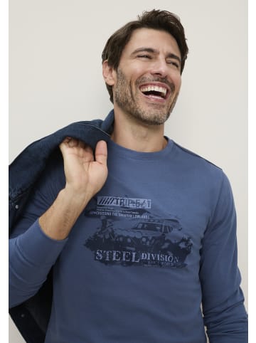Man's World Rundhalsshirt in blau