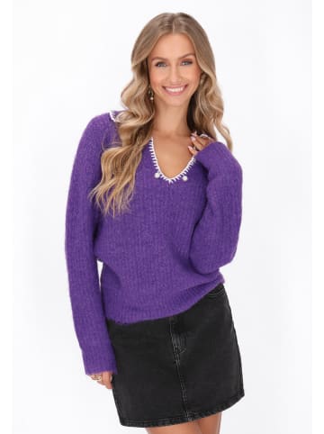 IZIA Women Sweater in violet