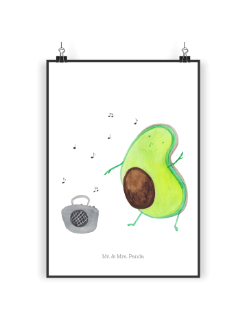 Mr. & Mrs. Panda Bild Avocado Tanzen ohne Spruch in Weiß