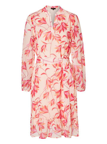 More & More Chiffonkleid in flower branches print rose pink