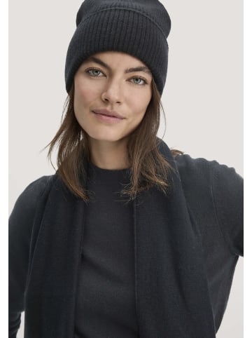 Hessnatur Hessnatur Strick Mütze aus Bio-Merinowolle mit Cashmere in schwarz