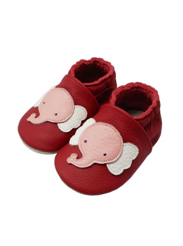 Yalion Baby Krabbelschuhe aus Leder, weiche Lauflernschuhe mit rutschfester Sohle