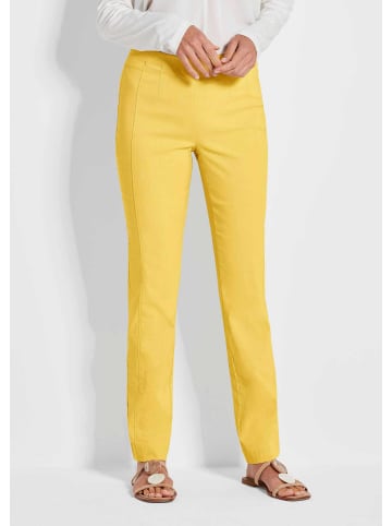 GOLDNER Kurzgröße: Bengalinhose Schlupfhose CARLA in Super-Stretch in gelb