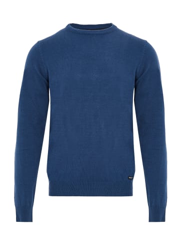 Threadbare Strickpullover THB Jumper Beaufort Crew Neck in Denim