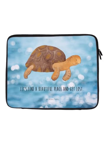 Mr. & Mrs. Panda Laptop Tasche Schildkröte MHerzieren mit Spruch in OZeichenanblue
