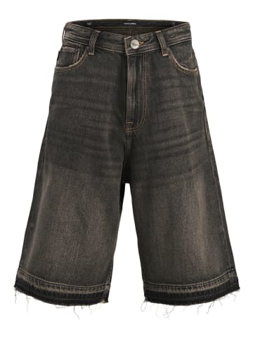 JACK & JONES Junior Jeansshorts Baggy Fit Jjiron in Schwarz