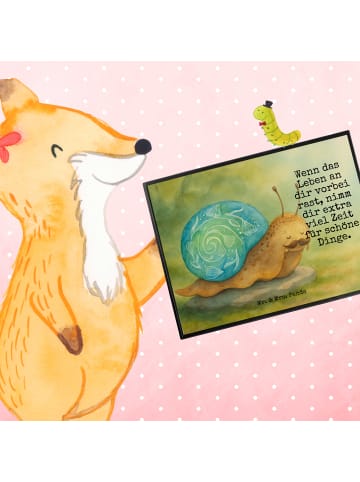 Mr. & Mrs. Panda schreibtischunterlage Schnecke Sir Design mit S... in Weiß