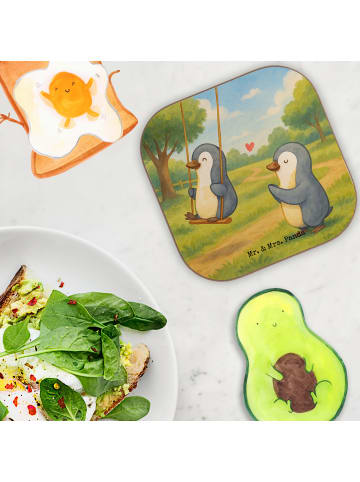 Mr. & Mrs. Panda Untersetzer für Gläser Pinguin Oma schaukeln De... in Weiß