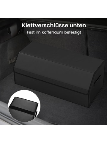 COSTWAY Auto Kofferraum mit Deckel 51 L in Schwarz