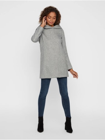 Vero Moda Mantel in Light Grey Melange