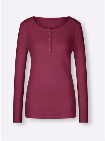 Heine Langarmshirt in bordeaux