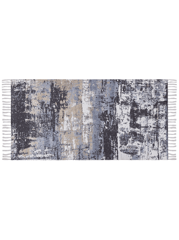 Beliani Kurzflor KONAKLI in Bunt/Weiß/Schwarz - (W) 80 x (H) 1 x (L) 150 cm