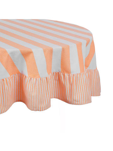 Butlers Tischdecke LITTLE ITALY in Weiß / Orange