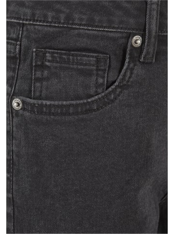 Urban Classics Urban Classics Damen Girls Organic Stretch Denim 5 Pocket Shorts in black washed