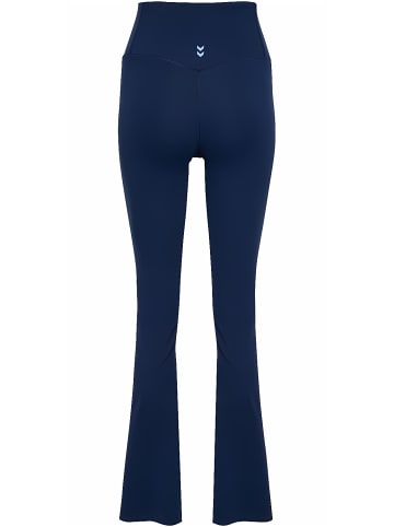 Hummel Leggings "Yoga High Waist Flare W Tights" in Blau