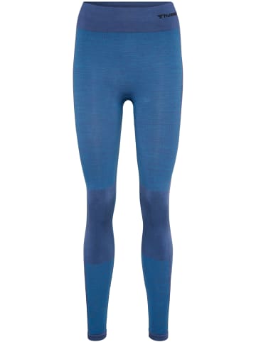 Hummel Hummel Leggings Hmlclea Yoga Damen Atmungsaktiv Feuchtigkeitsabsorbierenden Nahtlosen in RIVIERA/INSIGNIA BLUE MELANGE