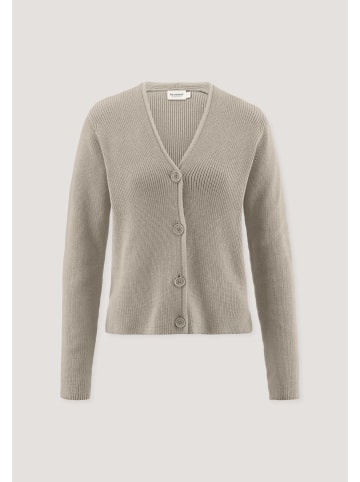 Hessnatur Strick Jacke in taupe
