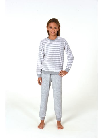 NORMANN Frottee Pyjama Schlafanzug Bündchen - 82547 in rosa