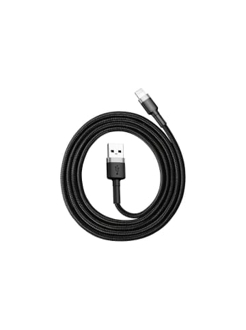 Wisam® Baseus QC3.0 2.4A Schnell-Ladekabel Lightning Kabel 2,4A 1m schwarz