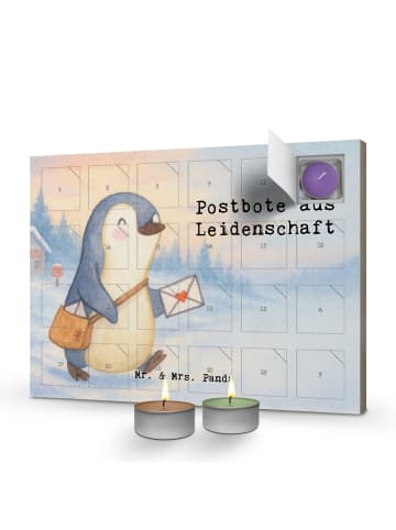 Mr. & Mrs. Panda adventskalender mit duftkerzen Postbote Leidens... in Weiß
