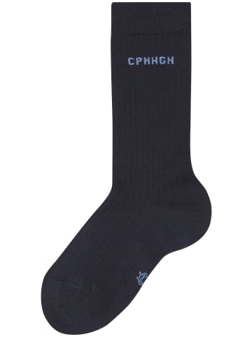 Copenhagen Studios Basicsocken in 2x marine