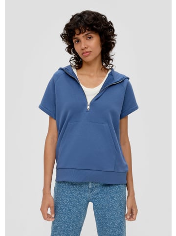 s.Oliver Sweatshirt kurzarm in Blau