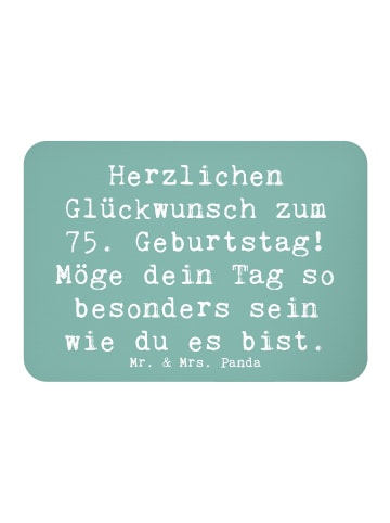 Mr. & Mrs. Panda Kühlschrankmagnet Spruch 75. Geburtstag Glückwü... in Meeresbrise
