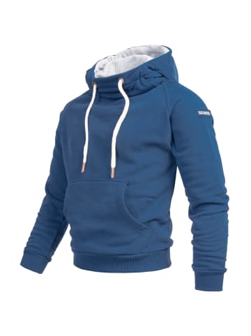 Alessandro Salvarini Hoodie AS-291 in Petrolblau