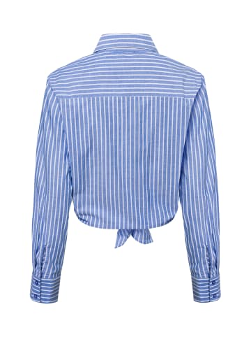 Marie Lund Bluse in blau weiß