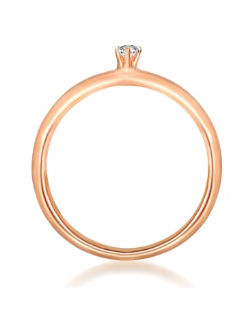 Trilani Ring Sterling Silber roségold Zirkonia weiß in roségold