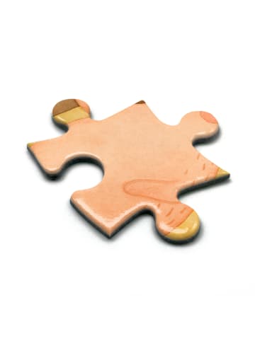 Mr. & Mrs. Panda Puzzle Bär und Hase Umarmen Design mit Spruch in Weiß