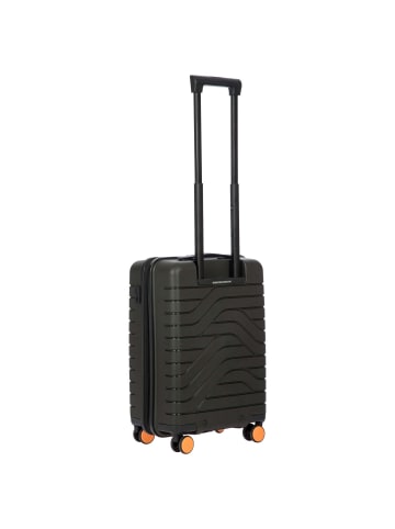BRIC`s BY Ulisse - 4-Rollen-Kabinentrolley 55 cm  erw. (grey blue) in olive
