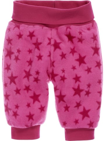 Schnizler Kinder Pumphose "Pumphose Fleece Sterne mit Strickbund" in Pink