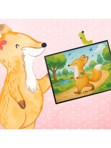 Mr. & Mrs. Panda schreibtischunterlage Fuchs Joggen Design ohne ... in Weiß