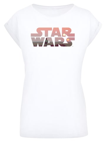 F4NT4STIC T-Shirt Star Wars Tatooine Logo in weiß