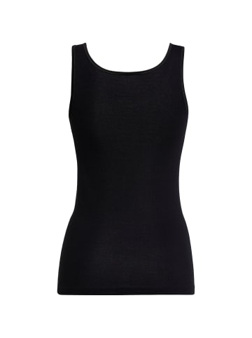 Con-ta Baumwolle, Feinripp Unterhemd 4er-Pack in schwarz