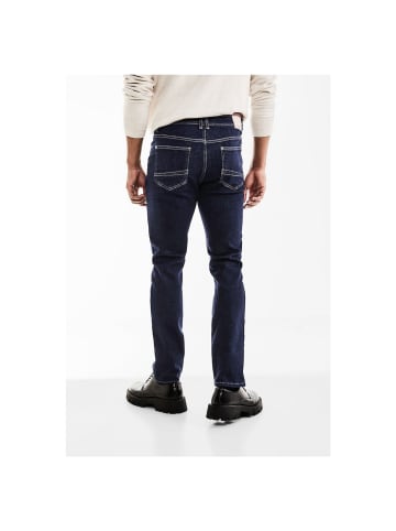 Street One Jeans in dark blue rinsed wash