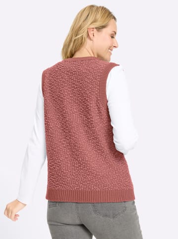 Sieh an! Strickweste in rosenholz