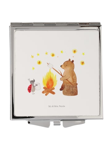 Mr. & Mrs. Panda Handspiegel Bär & Marienkäfer Lagerfeuer ohne S... in Weiß