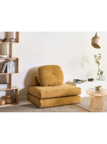 Beliani 4-tlg Schlafsofa OLDEN in Gelb