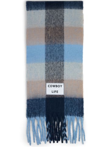 Verb to do Schal in blau braun - 0001