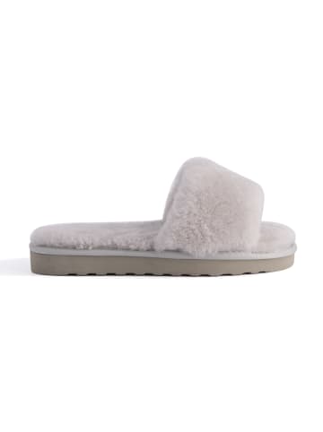 Aus Wooli Slipper Rosebay in Light Grey