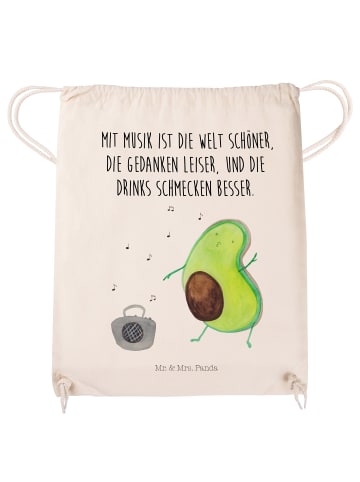 Mr. & Mrs. Panda Jutebeutel Avocado Tanzen mit Spruch in Creme