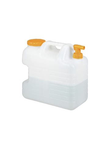 relaxdays Wasserkanister in Weiß/ Orange - 20 Liter